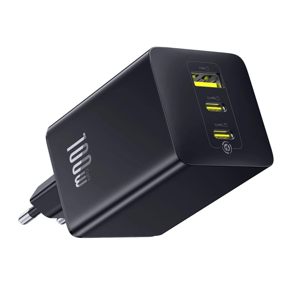 Ładowarka sieciowa EnerFill FE11 100W 2 x USB-C + USB-A - czarna