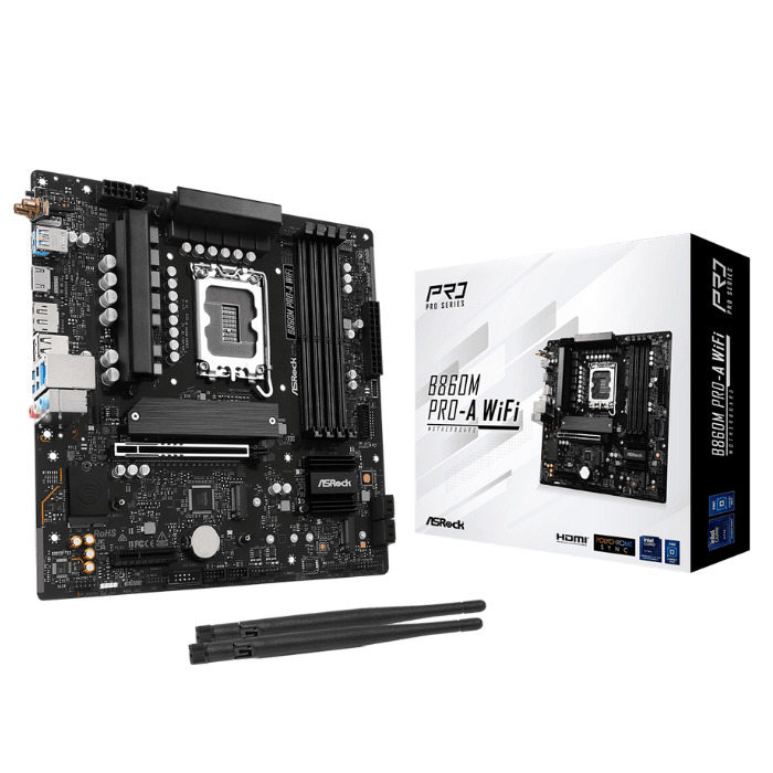 Płyta główna ASRock B860M Pro-A WiFi DDR5 LGA1851 Płyta główna ASRock B860M Pro-A WiFi DDR5 LGA1851