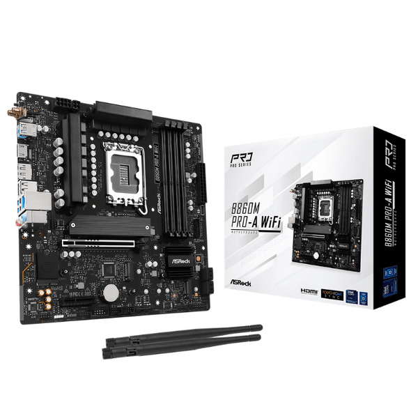 Zdjęcie produktu: Płyta główna ASRock B860M Pro-A WiFi DDR5 LGA1851 Zdjęcie produktu: Płyta główna ASRock B860M Pro-A WiFi DDR5 LGA1851