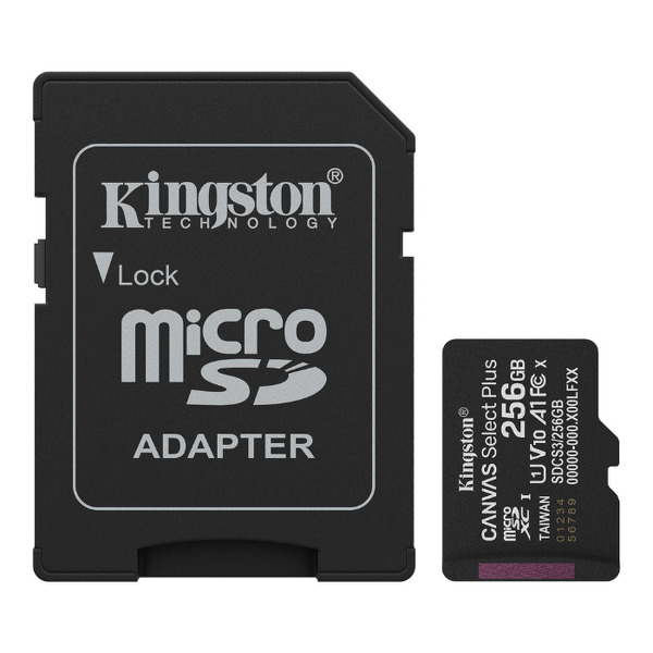 Zdjęcie produktu: Karta Kingston Canvas Select Plus microSDXC 256GB Class A1 + Adapter SD