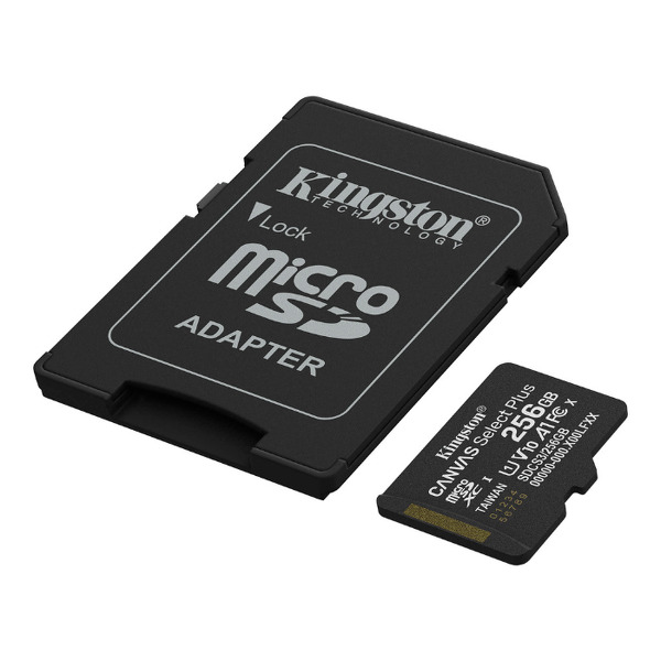 Zdjęcie produktu: Karta Kingston Canvas Select Plus microSDXC 256GB Class A1 + Adapter SD