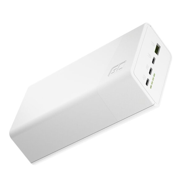 Zdjęcie produktu: Powerbank Greencell PowerPlay 30, biały 30000mAh, 22,5W, 4 porty (PBGC30W)