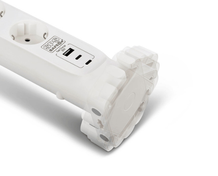 Aktywna Listwa zasilająca Salicru SPS Safe 5+ (5 gniazd Schuko)