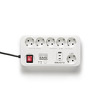 Miniatura zdjęcia: Aktywna Listwa zasilająca Salicru SPS Safe Master+ (6 gniazd Schuko)