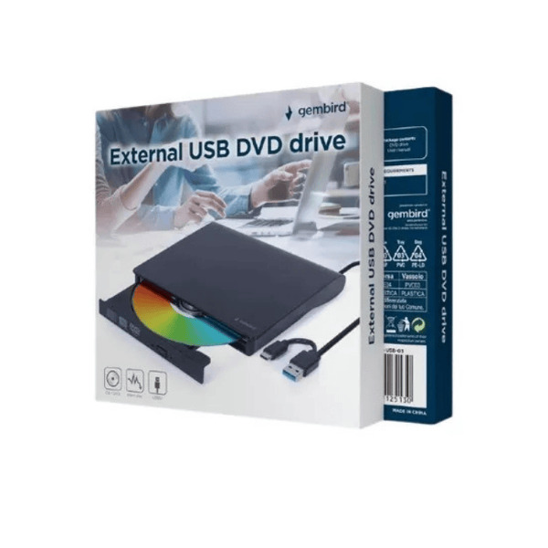 Zdjęcie produktu: Gembird nagrywarka zewnętrzna DVD-USB-031 USB 3.1 Czarna