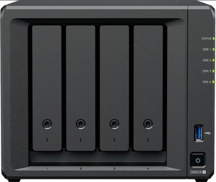 Zdjęcie produktu: Synology DS925+ 4-bay Ryzen V1500B 4-core 2.2 GHz, 8GB(2x4) DDR4 RAM