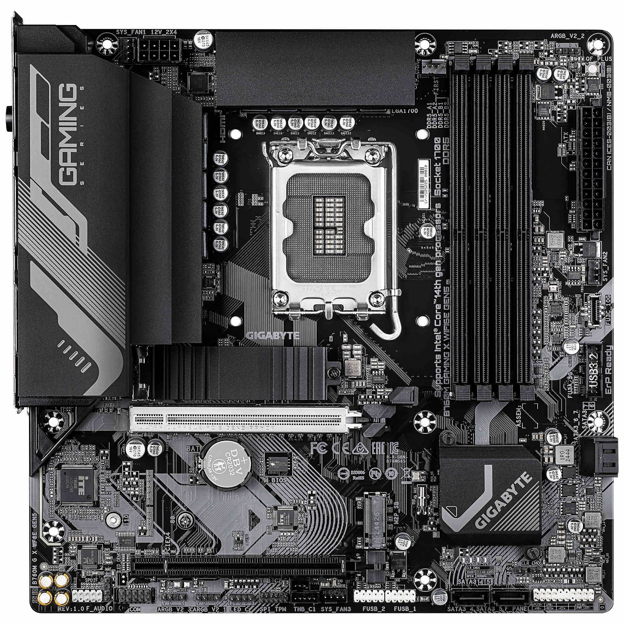 Płyta główna Gigabyte B760M GAMING X WIFI6E GEN5 DDR5 LGA1700 Płyta główna Gigabyte B760M GAMING X WIFI6E GEN5 DDR5 LGA1700