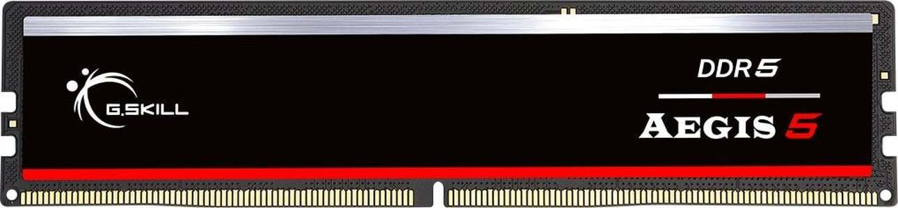 Miniatura produktu: Pamięć G.Skill Aegis 5 DDR5 16GB (1x16GB) 6000MHz CL36 F5-6000J3636F16GX1-IS