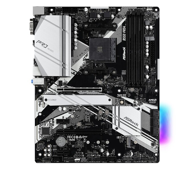 Zdjęcie produktu: Płyta główna ASRock B550 PRO4 AM4 Zdjęcie produktu: Płyta główna ASRock B550 PRO4 AM4
