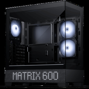 Miniatura produktu: Obudowa do komputera Phanteks XT View Matrix Tempered Glass ARGB Black (PH-XT523VM1_DBK01)