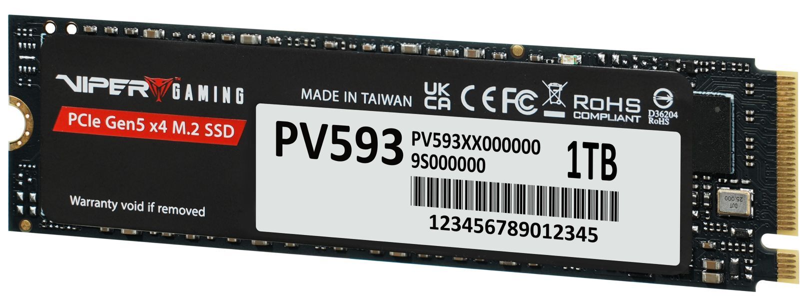 Dysk Patriot SSD Viper PV593 1TB M.2 PCIe NVMe Gen5 Dysk Patriot SSD Viper PV593 1TB M.2 PCIe NVMe Gen5