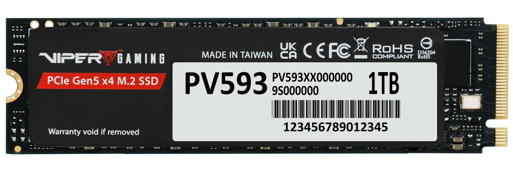 Zdjęcie produktu: Dysk Patriot SSD Viper PV593 1TB M.2 PCIe NVMe Gen5 Zdjęcie produktu: Dysk Patriot SSD Viper PV593 1TB M.2 PCIe NVMe Gen5