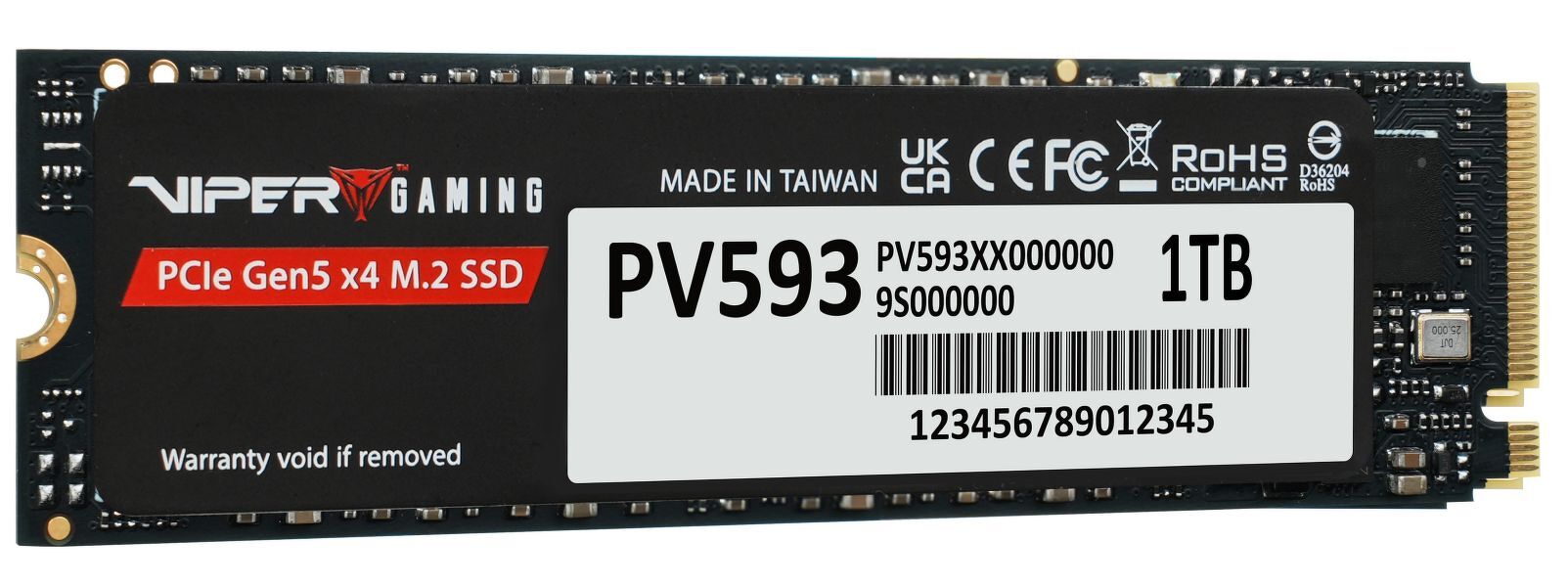 Zdjęcie produktu: Dysk Patriot SSD Viper PV593 1TB M.2 PCIe NVMe Gen5 Zdjęcie produktu: Dysk Patriot SSD Viper PV593 1TB M.2 PCIe NVMe Gen5