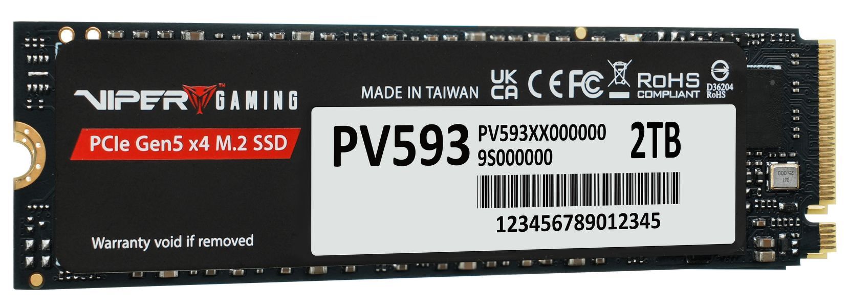Zdjęcie produktu: Dysk Patriot SSD Viper PV593 2TB M.2 PCIe NVMe Gen5