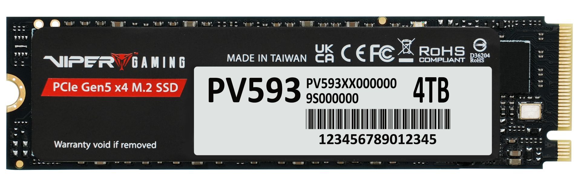 Dysk Patriot SSD Viper PV593 4TB M.2 PCIe NVMe Gen5 Dysk Patriot SSD Viper PV593 4TB M.2 PCIe NVMe Gen5