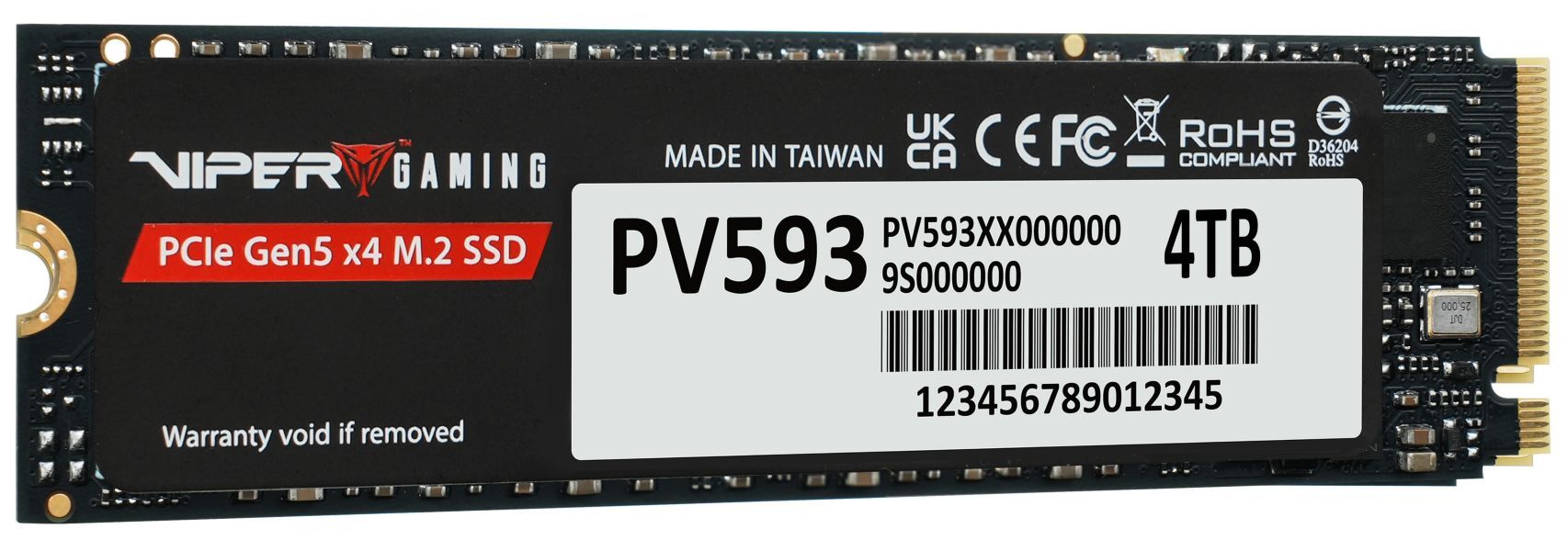 Dysk Patriot SSD Viper PV593 4TB M.2 PCIe NVMe Gen5 Dysk Patriot SSD Viper PV593 4TB M.2 PCIe NVMe Gen5