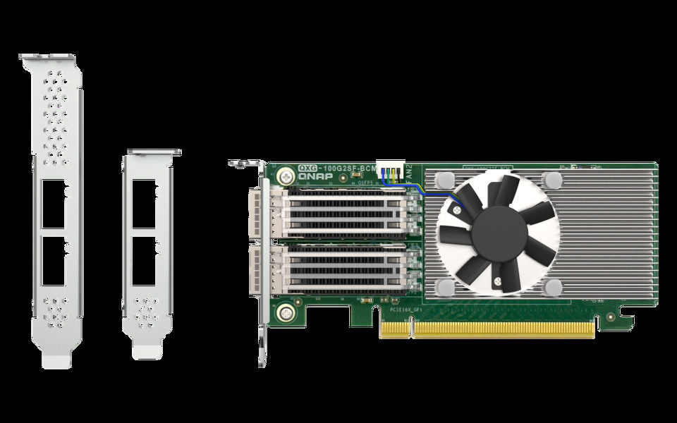Zdjęcie produktu: Qnap QXG-100G2SF-BCM 2x port per 100GbE Network adapter