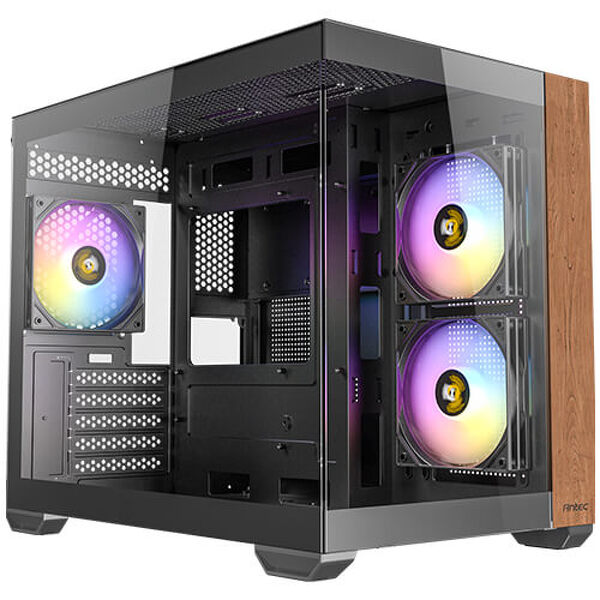 Zdjęcie produktu: Antec Cube Xtreme CX600M Wood Black ARGB Zdjęcie produktu: Antec Cube Xtreme CX600M Wood Black ARGB