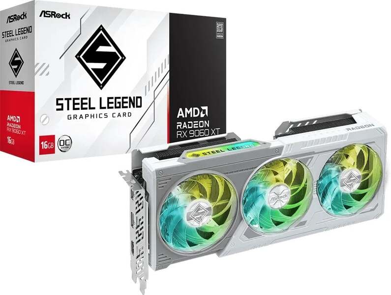 Zdjęcie produktu: ASRock Radeon RX 9060 XT STEEL LEGEND 16GB GDDR6