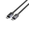 Miniatura zdjęcia: Kabel USB-C PD 60W 480Mbps z wyświetlaczem Unitek z oplotem czarny - 3m