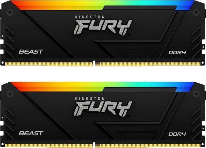 Pamięć Kingston FURY Beast RGB 16GB (2x8GB) DDR4 3200MHz CL16