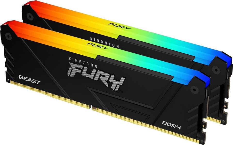 Zdjęcie produktu: Pamięć Kingston FURY Beast RGB 16GB (2x8GB) DDR4 3200MHz CL16