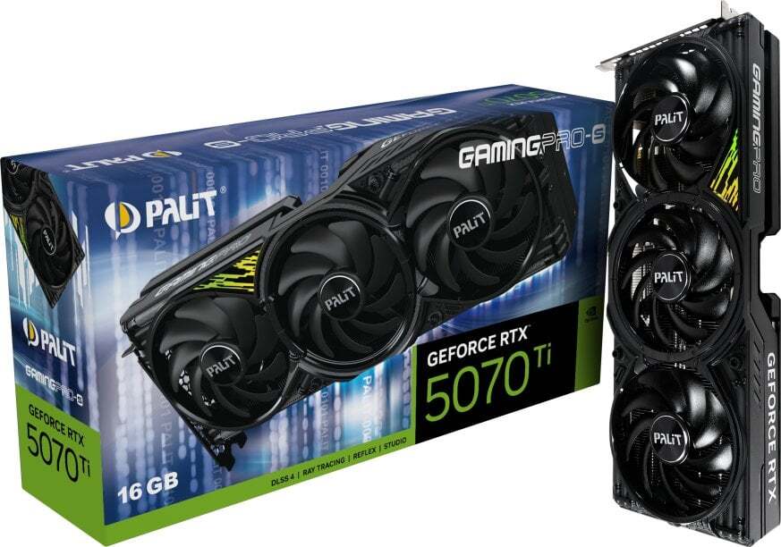 Palit GeForce RTX 5070 Ti GAMING PRO-S 16GB GDDR7 DLSS 4