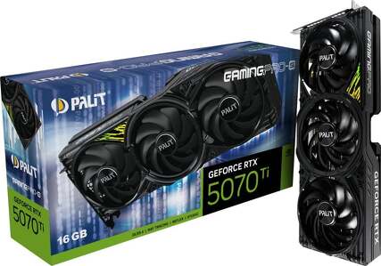 Miniatura produktu: Palit GeForce RTX 5070 Ti GAMING PRO-S 16GB GDDR7 DLSS 4 (NE7507T019T2-GB2031U)