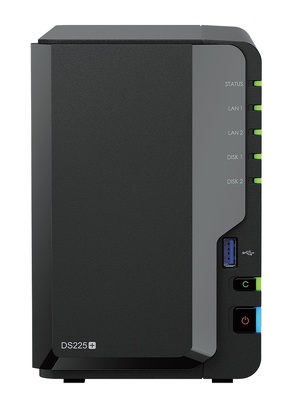 Miniatura produktu: Serwer plików Synology DS225+ 2-bay, Intel Celeron J4125 4-core 2.0 GHz, 6G DDR4 RAM, 1x2,5 GbE, 1xGbE LAN, 2xUSB 3.2.1 Miniatura produktu: Serwer plików Synology DS225+ 2-bay, Intel Celeron J4125 4-core 2.0 GHz, 6G DDR4 RAM, 1x2,5 GbE, 1xGbE LAN, 2xUSB 3.2.1