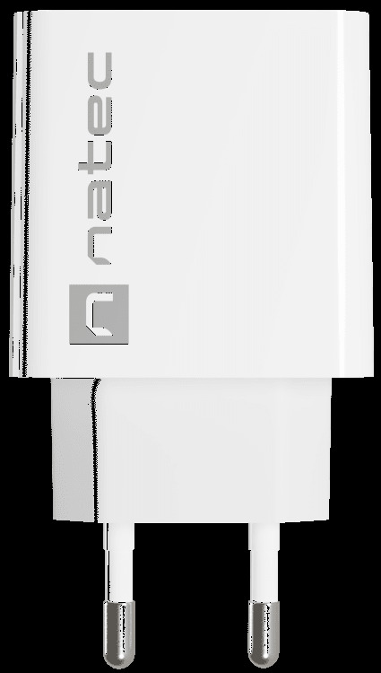 Ładowarka sieciowa Natec Ribera GaN Slim 1x USB-A + 1x USB TYP-C 20W