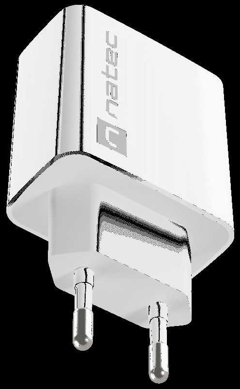 Ładowarka sieciowa Natec Ribera GaN Slim 1x USB-A + 1x USB TYP-C 20W