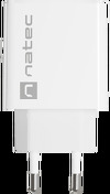 Miniatura zdjęcia: Ładowarka sieciowa Natec Ribera GaN Slim 1x USB-A + 1x USB TYP-C 20W