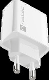 Miniatura zdjęcia: Ładowarka sieciowa Natec Ribera GaN Slim 1x USB-A + 1x USB TYP-C 20W