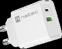 Miniatura zdjęcia: Ładowarka sieciowa Natec Ribera GaN Slim 1x USB-A + 1x USB TYP-C 20W