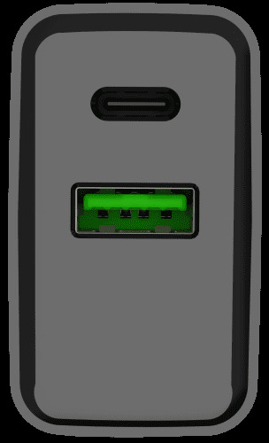 Ładowarka sieciowa Natec Ribera GaN Slim 1x USB-A + 1x USB TYP-C 20W