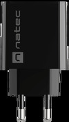 Miniatura zdjęcia: Ładowarka sieciowa Natec Ribera GaN Slim 1x USB-A + 1x USB TYP-C 20W