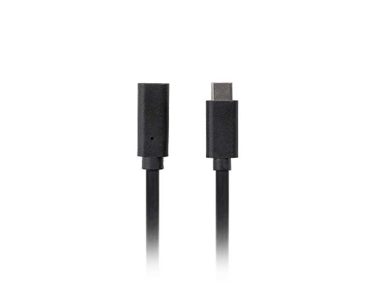 Zdjęcie produktu: Przedłużacz USB-C M/F 3.1 5 Gb/s do 100 W Lanberg czarny - 1.5m