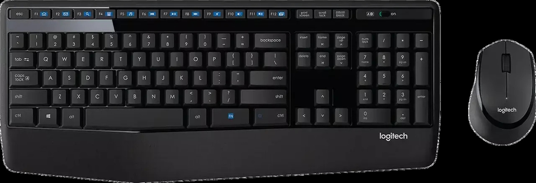 Zdjęcie produktu: Zestaw bezprzewodowy klawiatura + mysz Logitech Wireless Combo MK345 czarny