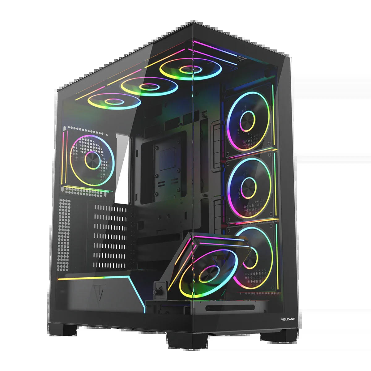 Obudowa komputerowa Volcano Stellar Plus ARGB 8F Czarna