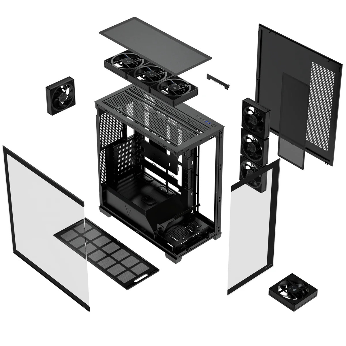 Obudowa komputerowa Volcano Stellar Plus ARGB 8F Czarna