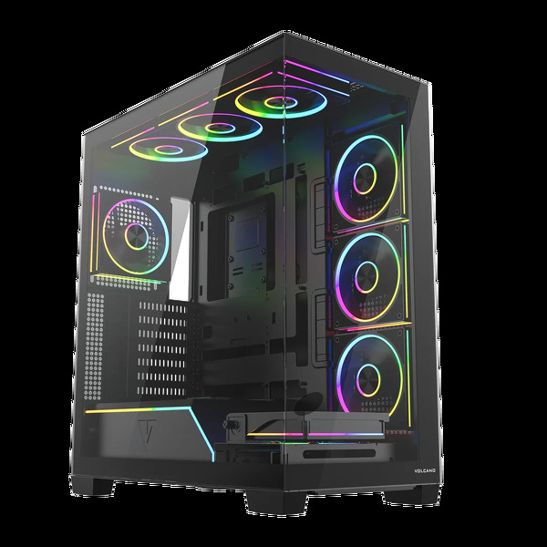 Zdjęcie produktu: Obudowa komputerowa Volcano Stellar Plus ARGB 8F Czarna