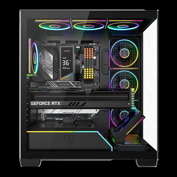 Zdjęcie produktu: Obudowa komputerowa Volcano Stellar Plus ARGB 8F Czarna