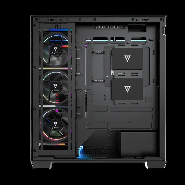 Zdjęcie produktu: Obudowa komputerowa Volcano Stellar Plus ARGB 8F Czarna