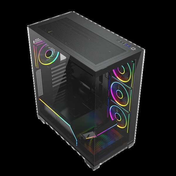 Zdjęcie produktu: Obudowa komputerowa Volcano Stellar Plus ARGB 8F Czarna