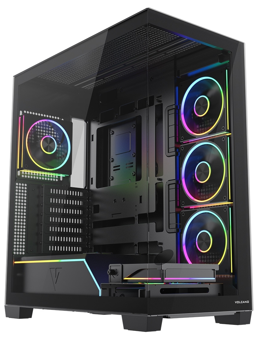 Obudowa komputerowa Volcano Stellar Plus ARGB 5F Czarna Obudowa komputerowa Volcano Stellar Plus ARGB 5F Czarna