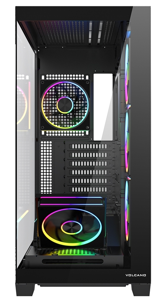 Obudowa komputerowa Volcano Stellar Plus ARGB 5F Czarna Obudowa komputerowa Volcano Stellar Plus ARGB 5F Czarna