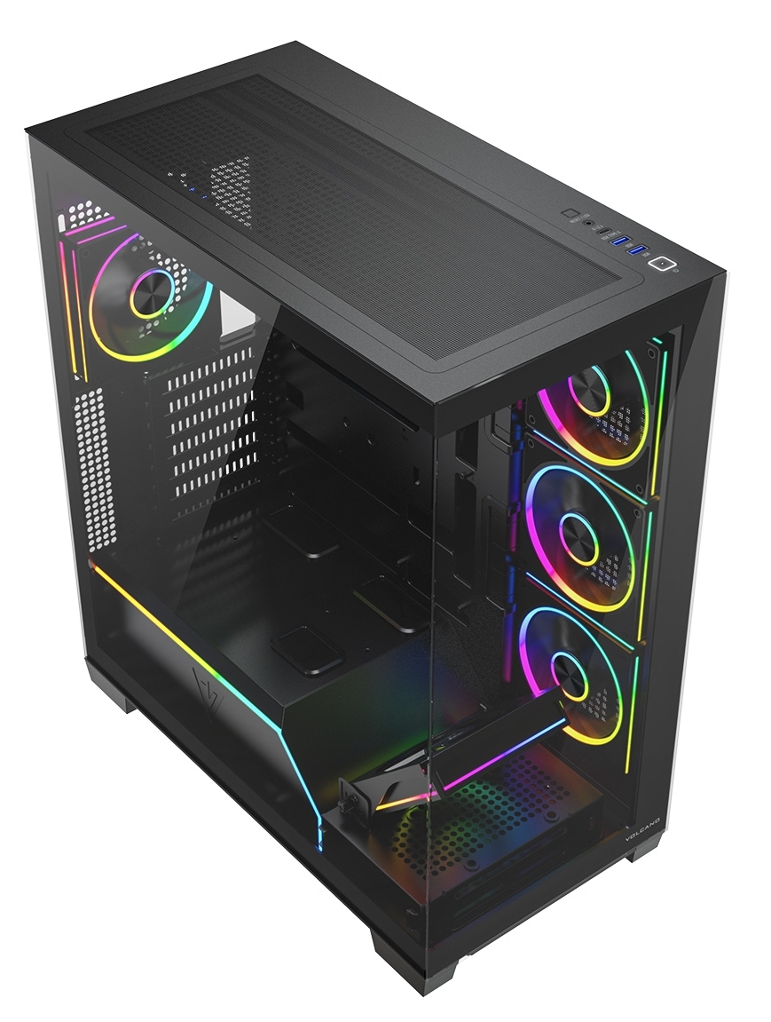 Obudowa komputerowa Volcano Stellar Plus ARGB 5F Czarna Obudowa komputerowa Volcano Stellar Plus ARGB 5F Czarna