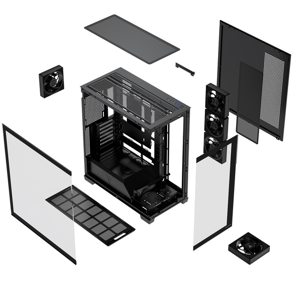 Zdjęcie produktu: Obudowa komputerowa Volcano Stellar Plus ARGB 5F Czarna Zdjęcie produktu: Obudowa komputerowa Volcano Stellar Plus ARGB 5F Czarna