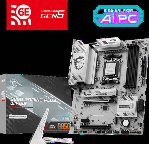 Zdjęcie produktu: Płyta główna MSI B850 GAMING PLUS WIFI6E DDR5 AM5