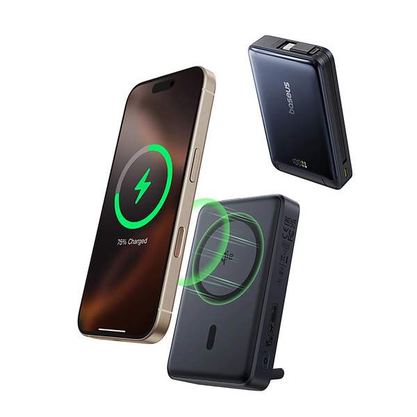 Zdjęcie produktu: Powerbank Baseus Nomos 10000mAh 45W Qi2 z podstawką MagSafe Zdjęcie produktu: Powerbank Baseus Nomos 10000mAh 45W Qi2 z podstawką MagSafe